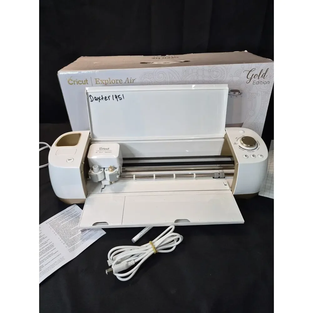 Gold Edition Cricut Explore Air Electronic Die Cutting Machine Sticker AMAZING.